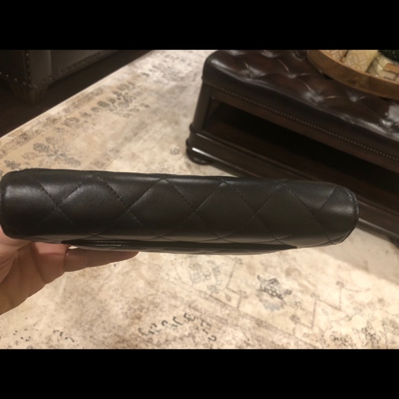 19 WOC 19CM BLACK LAMBSKIN SILVER HARDWARE